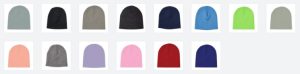 knit skull cap C105 colours